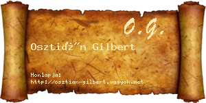 Osztián Gilbert névjegykártya